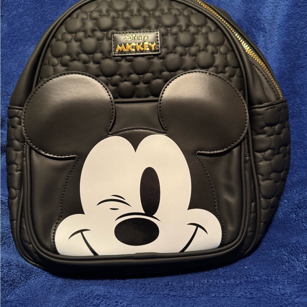 Primark Disney Winking Mickey Mouse Quilted Mini Backpack